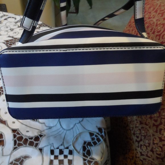 New Kate Spade Multi Color Striped Saffiano Leather Backpack & Money Pouch Set main image 7